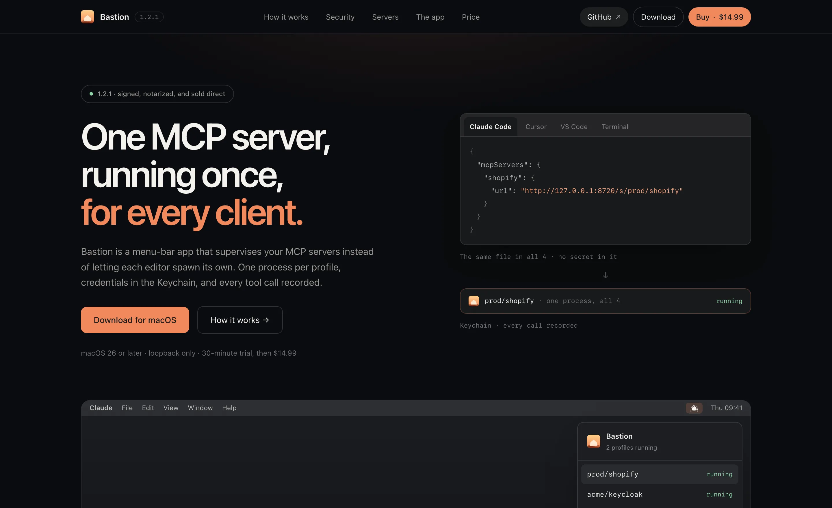 The Bastion website